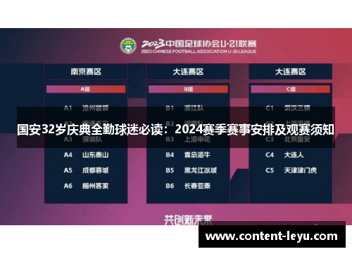 国安32岁庆典全勤球迷必读：2024赛季赛事安排及观赛须知