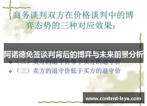 阿诺德免签谈判背后的博弈与未来前景分析